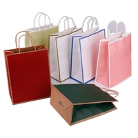 Sacs en papier kraft recyclables de qualité alimentaire avec logo personnalisé Newsense, poignée longue, pour plats à emporter, chaussures, vêtements, fourrures, chaussettes