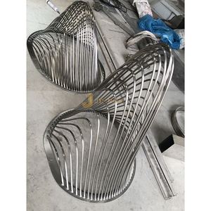 ANW6875 Suministro de Fábrica OEM, Escultura Artística de Acero Inoxidable Estilo Art Déco, Estatua Metálica Personalizada a Granel con Acabado Espejo 8K para Proyectos de Arte Globales - Product Image 4