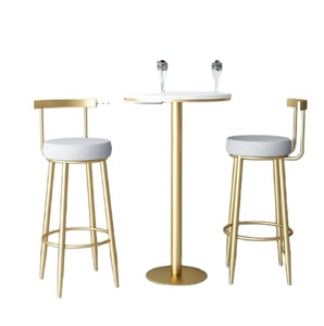 Cao Hiện Đại Giá Rẻ Phân Ghế Bar Đồ Nội Thất Cho Bàn Bar Ghế Nhà Cao Bắc Âu Kim Loại Luxury Gold Velvet Kitchen - Product Image 1