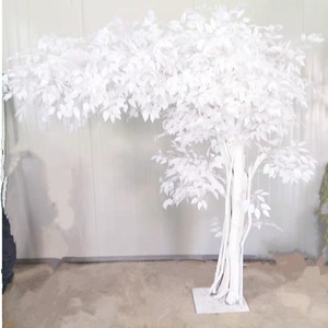 Arbre artificiel de banian blanc 1,5-6m, Ficus blanc neige de qualité muséale, plantes artificielles OEM pour espaces commerciaux - Product Image 1