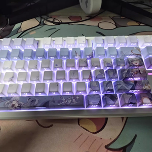 Juego de teclas de anime Robin, teclas PBT Cherry MOA, perfil inglés tailandés, teclas para juegos, accesorios para <span class=keywords><strong>teclado</strong></span> mecánico - Product Image 3