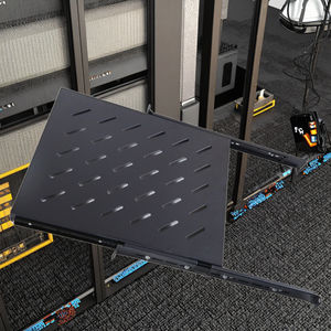 Accesorios para Rack de Servidor de 19 Pulgadas, Estante Deslizante Negro RAL9004 de 465 mm de Ancho, Montable en Gabinete, en Stock - Product Image 2