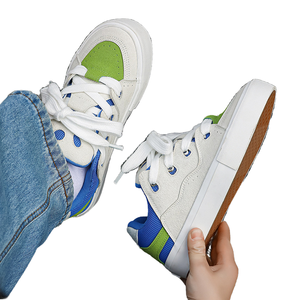 รองเท้าเบรดรองเท้าผู้ชายแบบเกาหลีย้อนยุค, รองเท้ากีฬาลำลองพื้นยางกันลื่นสีเข้ากันสำหรับฤดูหนาวสี่ฤดู - Product Image 4