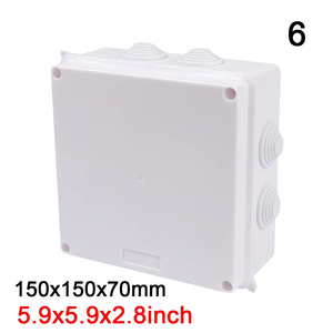 Boîtier <span class=keywords><strong>de</strong></span> jonction étanche IP65, boîte <span class=keywords><strong>de</strong></span> dérivation <span class=keywords><strong>de</strong></span> câbles, séparateur <span class=keywords><strong>de</strong></span> fils électriques <span class=keywords><strong>avec</strong></span> bouchon en caoutchouc pour projets <span class=keywords><strong>de</strong></span> bricolage en extérieur - Product Image 1