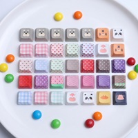 Mechanical Keyboard Personalized Keycaps Cherry MOA XDA Profile PBT Plaid Polka Dot Caps Mini Keyboard Finger Clicker Fidget Toy