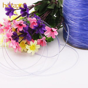 Kabel pvc tpu plastik tali kristal elastis ungu bening - Product Image 2