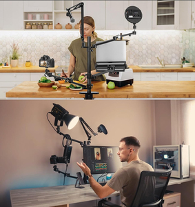 5-in-1 Đa Chức Năng Acrylic Sống Đứng Set Cho Máy Tính Xách Tay Ánh Sáng Núi Microphone Bracket Máy Ảnh Chủ Youtube Trang Điểm <span class=keywords><strong>Video</strong></span> - Product Image 2