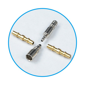 <b>Quick</b> Coupler Brass Air Hose Adapter 29mm Straight Insertion Pneumatic <b>Connector</b> for PTFE Tubing Multipurpose Use - Product Image 3