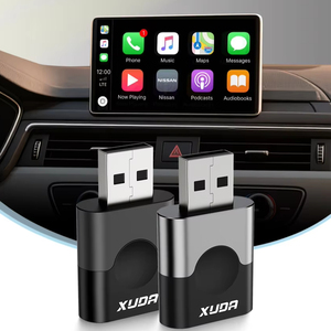 Adaptateur sans fil CarPlay XUDA A5 Mini K 2-en-1, dongle USB Plug-and-Play, double connecteur Bluetooth/WiFi pour Android Carplay - Product Image 1