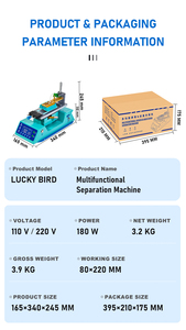 Cơ Khí Đa Chức Năng Quay Nghiêng Sưởi Ấm Tách Với Hai Máy Bơm Màn Hình LCD & Cover Quay Lại Tách Điện Thoại Công Cụ Sửa Chữa - Product Image 6
