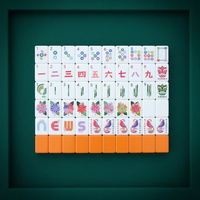 Mahjong authentique de luxe américain, moderne, portable, de haute qualité, écologique, résistant à l'eau, durable, en acrylique à 4 couches