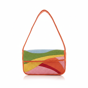 Elegante bolso bandolera bordado con correa larga para mujer - Product Image 1