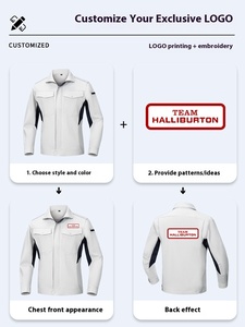 Ropa de trabajo para trabajadores de taller de gama alta Trajes DE TRABAJO Conjunto de uniforme de construcción industrial antiestático Chaqueta con cremallera Traje de pantalón - Product Image 4