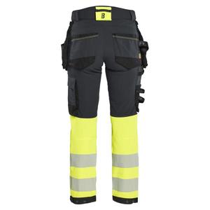 BLAKLADER - 702516489933C36 <b>Women</b>’s Hi-Vis <b>trousers</b> 4-way <b>stretch</b> Black/Hi-vis yellow - EAN 7330509929148 HI-VIS WORKWEAR - Product Image 2