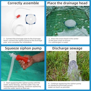 Kit de drainage pour membrane de couverture de <span class=keywords><strong>piscine</strong></span> avec <span class=keywords><strong>tuyau</strong></span> de 16 pieds et <span class=keywords><strong>pompe</strong></span> de drainage pour membrane de couverture - Product Image 5
