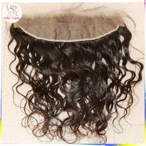 raw Hair 13x4 13x6 HD filim lace frontal Preplucked Natural water Wave loose curls