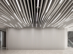 BAIXINXIN アルミ製吊り天井パネル 耐火・吸音 ウェーブ形状デザイン 多層ビル レストラン向け - Product Image 2