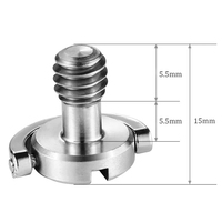 Fabrieksgroothandel duurzame 1/4 inch elektrolytisch verzinkte ijzeren camera schroefbevestiging D-ring verborgen ontwerp voor universele camera's video