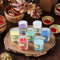 Bougies parfumées de pilier de cire de soja coloré mignon de Style Simple classique pour la décoration de la maison et l'utilisation de vacances pour la Saint-Valentin