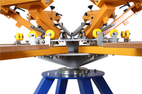Ruida NS606-ESU 6 couleurs 6 Stations serigrafia manuel t-shirt machine d'impression