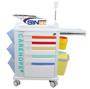 Diskon 4 lapisan menara laparoskop seluler medis GINEE troli endoskopi endoskopi keranjang medis - Product Image 6
