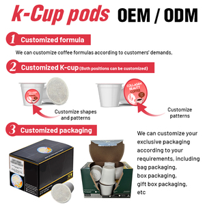 Cápsula de una sola porción de etiqueta privada Compatible con K Cup Hair Skin Nails Support Beauty Collagen Coffee Pods - Product Image 2