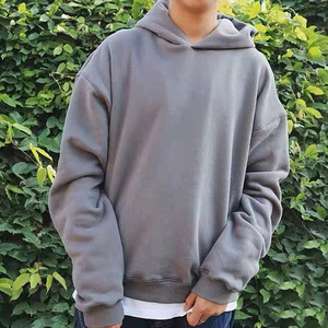 Étiquette imprimée personnalisée Heavy Street Blank Hoodie Vintage Wash Sweat à capuche noir avec poches latérales - Product Image 3