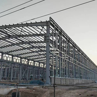 Grange préfabriquée moderne à bas prix, étable, bâtiment d'élevage de bovins, hangar en acier