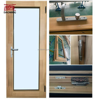 Puerta Doble de Madera Sólida para Entrada Principal Exterior, Insonorizada e Impermeable, Certificada de Fábrica Original, para Hotel