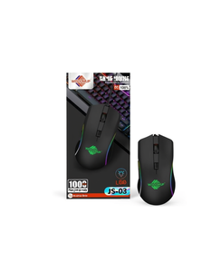 Mouse da Gaming WISDOMUP JS-03 con Retroilluminazione RGB, Ottico, Cablato, 5 Pulsanti, Design Ergonomico per Mano Destra - Product Image 1