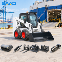Harga Pabrik Mini Skid Steer Loader Bersertifikasi EPA, Berbagai Lampiran yang Dapat Ditukar, Quick Attach, 1 MOQ, Garansi