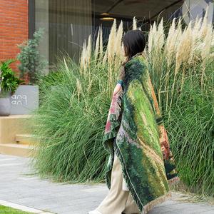 Bán Buôn Mềm Polyester/Bông Pha Trộn Bốn Mùa Châu Âu Mỹ Phong Cách Jacquard Tấm Thảm Đất Nước Manor Tùy Chỉnh Thiết Kế Chăn - Product Image 3