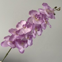 Bunga Anggrek Simulasi Laris Manis untuk Dekorasi Rumah dan Pernikahan, Bunga Simulasi Tunggal Phalaenopsis untuk Dekorasi