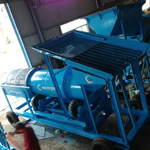 Gold Refinery Rotary Drum Screening And Washing Machine Gold Trommel Wash Plant Trommel Screen Waste Small Trommel Screen