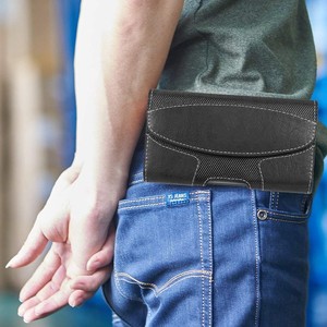 Étui de téléphone portable en cuir avec boucle de ceinture pour <span class=keywords><strong>iPhone</strong></span> Samsung - Product Image 3