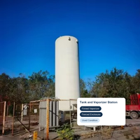 Réservoir de stockage de GNL d'occasion 100m³ à double paroi isolé sous vide, cuve sous pression robuste certifiée ASME, cryogénique pour le Qatar