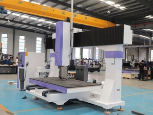 Routeur CNC professionnel 5 axes 1325 avec changeur d'outils carrousel, machine de gravure sur bois 2D 3D 4D, chargeur de 8 outils pour l'industrie des moules - Product Image 4