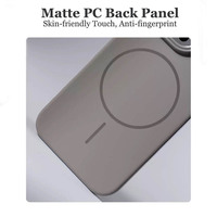 Coque de téléphone magnétique de luxe en PC rigide pour iPhone 17 16 15 14 13 12, antichoc, finition mate, vente en gros, protection intégrale