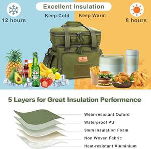 Free Sample Waterproof Aluminum Foil <b>Lunch</b> <b>Box</b> <b>Bag</b> Travel Picnic Carry Insulation <b>Bag</b> Student Convenient <b>Lunch</b> Storage <b>Bag</b> - Product Image 5