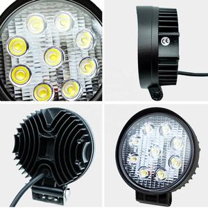 YX Vente en gros DRL double couleur blanc ambre 27W, éclairage de travail LED mince encastré pour camion 12v, tout-terrain, voitures - Product Image 4