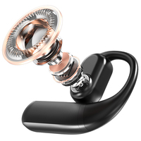 Headset Bisnis Nirkabel Ear-Hook dengan Suara Direksional Berputar, Baterai Ganda yang Dapat Ditukar, Tampilan Digital JL ANC BT 5.5