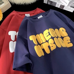 Áo thun nam thiết kế thoải mái, tay ngắn, trơn, may sẵn, bán buôn, kiểu regular fit, màu đen trắng, áo thun in hình tùy chỉnh - Product Image 2