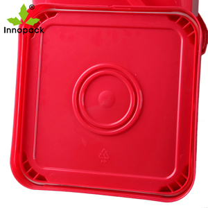 Cubeta de Plástico Cuadrada o Redonda de 5 Libras, 15 <span class=keywords><strong>Litros</strong></span>, <span class=keywords><strong>25</strong></span> Libras, con Tapa y Molde para Almacenamiento, Lavado de Autos, Alimentos, Pasteles - Product Image 2