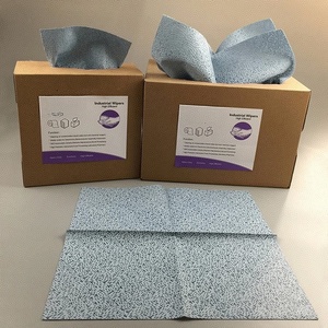 Toallitas Industriales No Tejidas de Polipropileno Fundido por Soplado, 100% PP, de Alta Absorción de Aceite, Sin Pelusa, Bajo Costo, Azul y Blanco, para Cuartos Limpios, Secas, Jumbo, en Rollo - Product Image 3