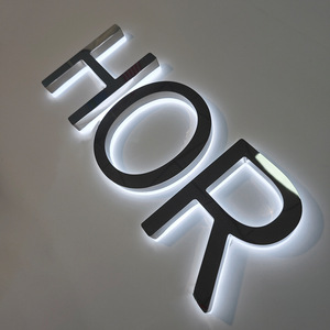 Letrero LED Acrílico Retroiluminado con Letras <span class=keywords><strong>de</strong></span> Acero Inoxidable, Perfecto para Tiendas Minoristas, Locales Comerciales y Oficinas - Product Image 4