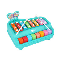 Instrumento Musical Educativo de Plástico para Niños, Xilófono de 8 Tonos, Juguete de Piano de Percusión Manual, 1 kg, Colorido, Unisex, Popular y en Oferta