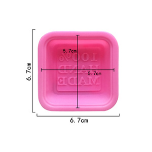 175 100% cấp thực phẩm Silicone xà phòng Khuôn Silicone Khuôn bánh nướng khuôn bánh trang trí hình vuông 2023 bán nóng - Product Image 2