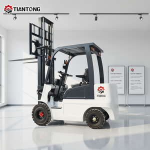 Forklift Listrik 2 Ton, Baterai Lithium, Penumpuk <span class=keywords><strong>Pallet</strong></span> untuk Gudang Ritel, Penanganan Kargo Ringan - Product Image 1
