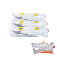 Sac à oxygène pour poissons vivants en gros avec poignée, sac en plastique transparent pour l'exportation de poissons vivants sur de longues distances