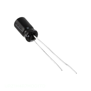 ตัวเก็บประจุแบบ Through Hole 4.7 ยูเอฟ คาปาซิเตอร์อะลูมิเนียม 4.7UF 20% 50V แบบ Radial TH URZ1H4R7MDD1TD - Product Image 1